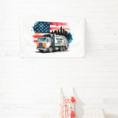 Müllwagen für Trump Banner (InSitu)