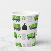 Müllwagen - Geburtstag Pappbecher (Vorderseite)