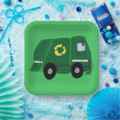 Müllwagen Geburtstagspartikelplatte Pappteller (Party)