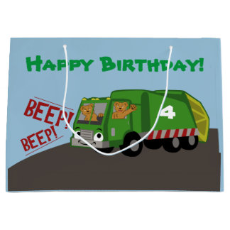 Müllwagen Große Geschenktüte