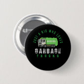 Müllwagen Kids Boys Recycelnd LKW Button (Vorne & Hinten)