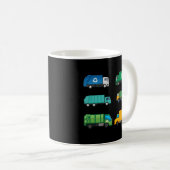 Müllwagen Mülleimer Recycelnd Müllwagen Dr. Kaffeetasse (VorderseiteRechts)
