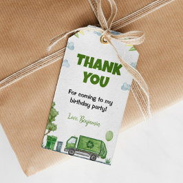 Müllwagen Müllwagen Geburtstag Danke Tag Geschenkanhänger