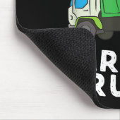 Müllwagen nur ein Junge, der Mülltransporter Liebe Mousepad (Ecke)