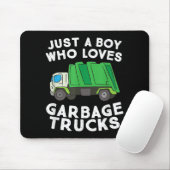 Müllwagen nur ein Junge, der Mülltransporter Liebe Mousepad (Mit Mouse)