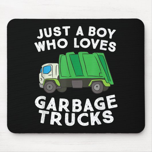Müllwagen nur ein Junge, der Mülltransporter Liebe Mousepad (Vorne)