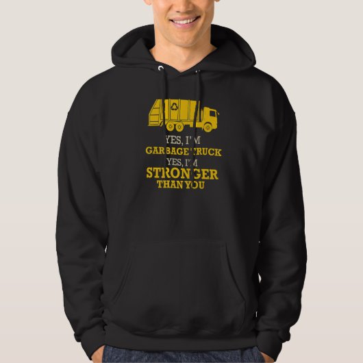 Müllwagen Recycelnd Müllwagen Hoodie (Vorderseite)