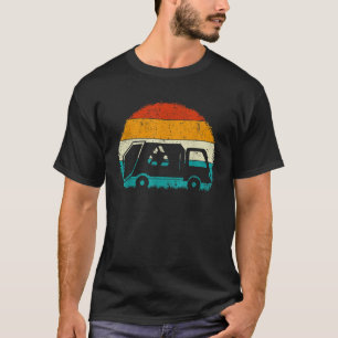 Müllwagen Retro Vintag Gerecycelt Abfallabfall Co T-Shirt
