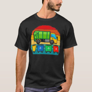 Müllwagen Retro Vintage Abfälle Recycle Co T-Shirt
