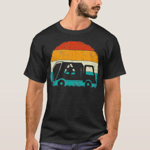Müllwagen Retro Vintage Recycling Abfall Abfall Co T-Shirt
