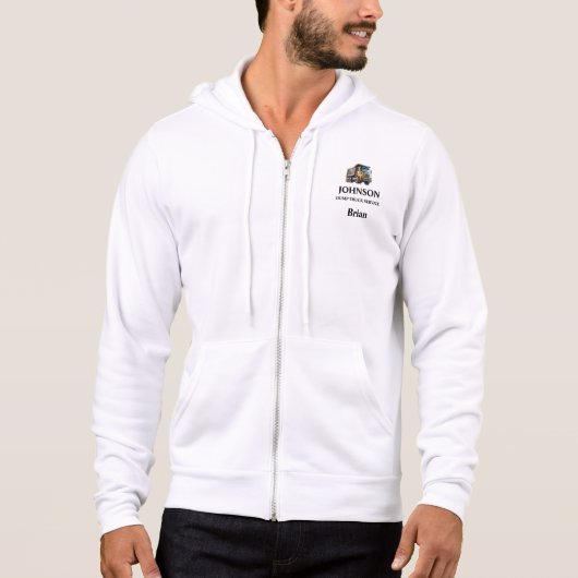 Müllwagen-Service Hoodie (Vorderseite)