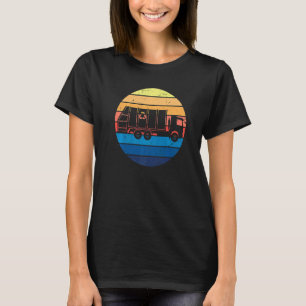 Müllwagen Vintage Recycling Müllmann Fahrzeug T-Shirt
