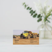 Müllwagen Visitenkarte (Stehend Vorderseite)