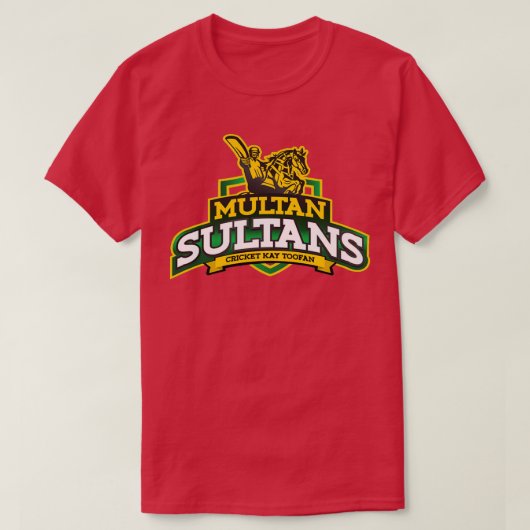 Multan Sultans Cricket Team Logo T-Shirt (Design vorne)