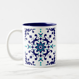 Multani Blue Keramik  Zweifarbige Tasse