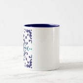 Multani Blue Keramik  Zweifarbige Tasse (Mittel)