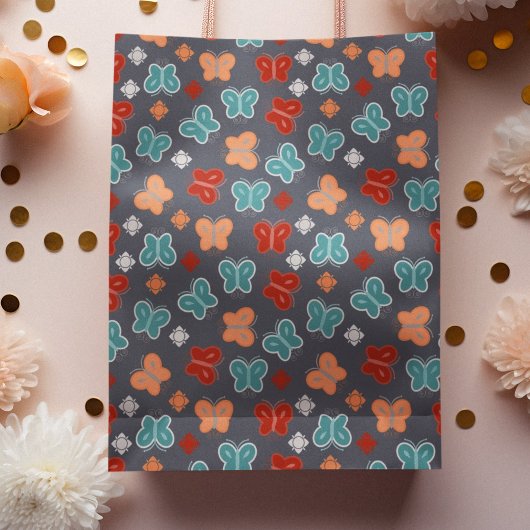 Multcolor Butterfly-Cartoon Große Geschenktüte