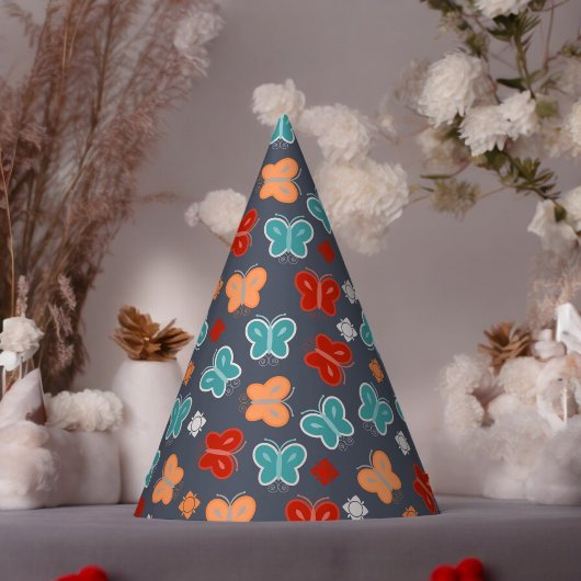 Multcolor Butterfly-Cartoon Partyhütchen