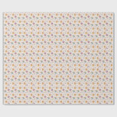 Multcolor Sleepy Sloth Cartoon Geschenkpapier (Flach)
