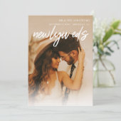 Multi 3 Foto & Typografie Neuankündigung Einladung (Stehend Vorderseite)