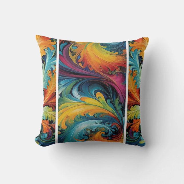 Multi-Abstrakt Kissen (Vorderseite)