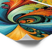 Multi-Abstrakt Poster (Ecke)