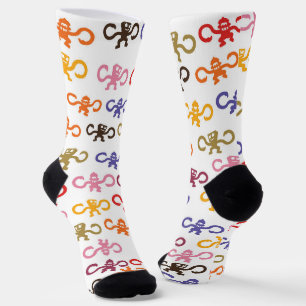 Multi-Affen-Geschäfts-Socken Socken