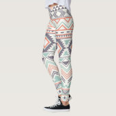Multi Aztec Pastel Frauen Leggings (Links)