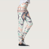 Multi Aztec Pastel Frauen Leggings (Rechts)
