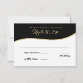 Multi Baseball Gold Antwortkarte RSVP Karte (Vorderseite)