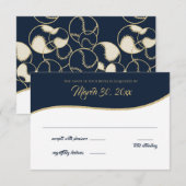 Multi-Baseball Gold Response Card RSVP Karte (Vorne/Hinten)