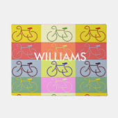 Multi-Bike - grau, gelb, grün, rot Fußmatte (Vorderseite)