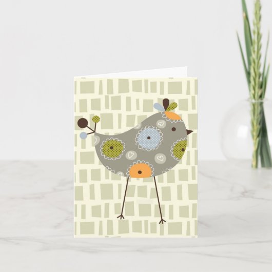 Multi bird note card karte (Vorderseite)
