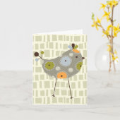 Multi bird note card karte (Gelbe Blume)