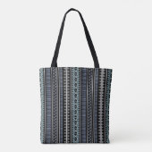 Multi blaue/grüne aztekische Mode-Tasche Tasche (Rückseite)