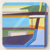 Multi blaues Untersetzer-Set Getränkeuntersetzer (Vorderseite)