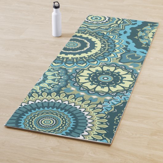 Multi Blue Green Mandalase Yogamatte (Beispiel)