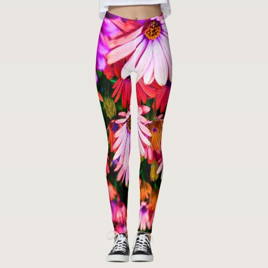 Multi-Blume Leggings (Vorderseite)
