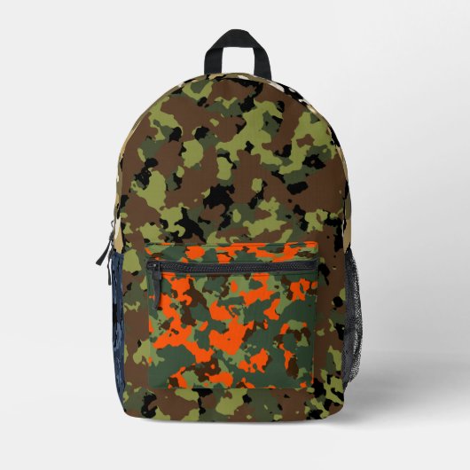 Multi-Camouflage Bedruckter Rucksack (Vorderseite)