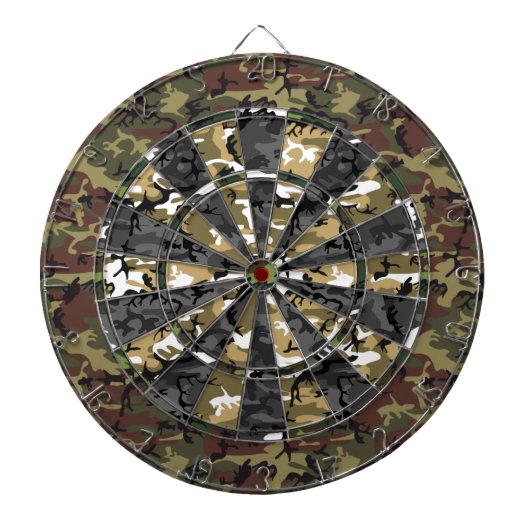 Multi-Camouflage-Dart-Board Dartscheibe (vorne)