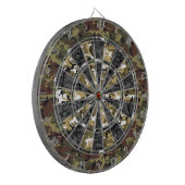 Multi-Camouflage-Dart-Board Dartscheibe (Vorderseite Links)