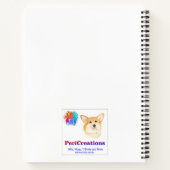 Multi Cardigan Corgi Notizblock (Rückseite)