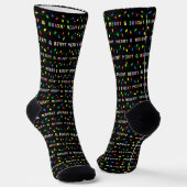 Multi Christmas Lights Socken (Gewinkelt)