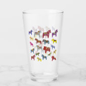Multi Color Dala Pferde Glas (Rückseite)