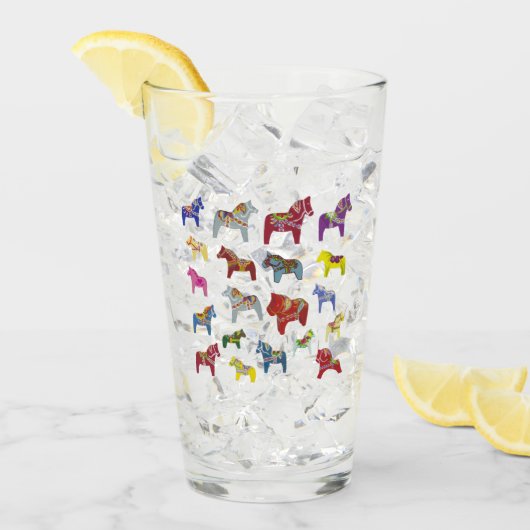 Multi Color Dala Pferde Glas (Vorderseite Ice)