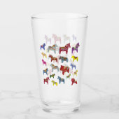 Multi Color Dala Pferde Glas (Vorderseite)