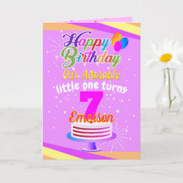Multi Color Editable Unisex Happy Birthday | Rosa Karte