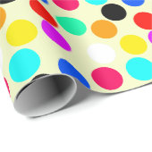 Multi Color Fiesta Polka Dots Geschenkpapier (Rolleneckpunkt)