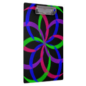 Multi Color Figure 8 Geometric Clipboard Klemmbrett (Rechts)