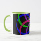 Multi Color Figure 8 Geometric Coffee Mug Tasse (Links)